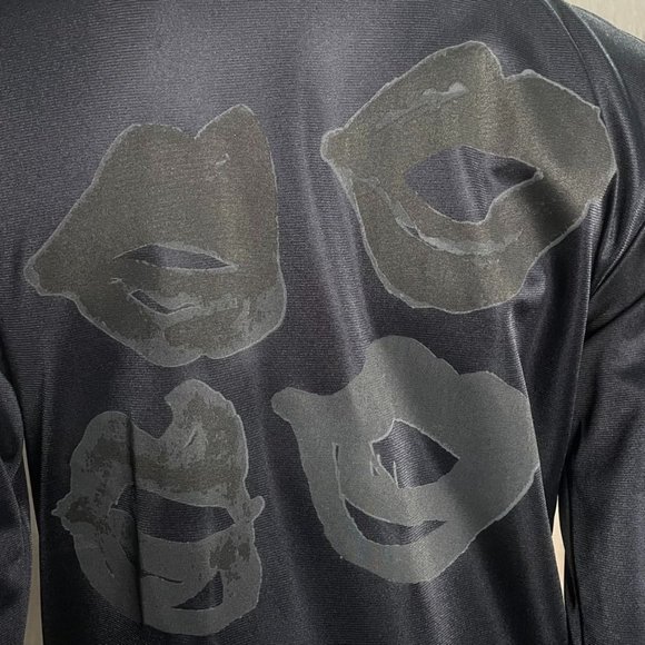 COMME DES GARCON 2000 FW Rei Kawakubo Black Long Sleeve Neck Tie Blouse - Picture 9 of 11